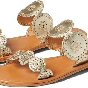 Jack Rogers Lauren Sandals - Gold